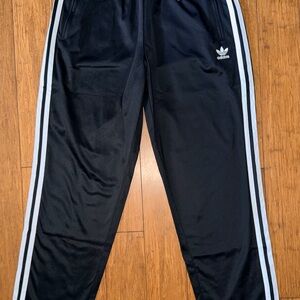 NWT! Adidas Kids Boys Navy Joggers with White Stripes XL